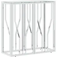 Super Merchant Wandtafel 70x30x70 cm roestvrij staal en glas