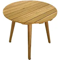 SenS-Line lissabon sidetable rond - acaciahout 47x47x55cm