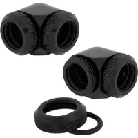 Corsair Hydro X Series Fitting XF Hardline 2-pack, Aansluitingen voor waterkoeling, Zwart