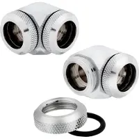 Corsair Hydro X Series Fitting XF Hardline 2-pack, Aansluitingen voor waterkoeling, Zilver