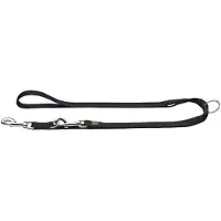 Hunter - V-Lijn - Hondenriem Länge max. 200 cm - Breite 1,6 cm, zwart