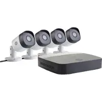 Yale Essentials Smart Home CCTV-systeem - DVR + camera(s) - bekabeld (LAN) - 4 kanalen - 1 x 1 TB - 4 camera's