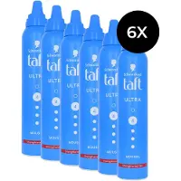 Schwarzkopf Taft Ultra Strong Mousse Level 4 haarmousse - voordeelverpakking - 6 x 200 ml