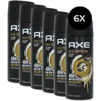 Axe 6x Deodorant Bodyspray Gold Temptation 150 ml