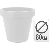 Nampook Bloempot rond 80 x 70 cm wit