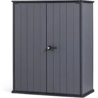 Keter Cortina Alto Tuinkast - 140x73,6x170,4 cm - Grijs