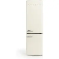 Create - Koelkast met vriezer - Combi koelkast - Capaciteit 244L - 3 verwisselbare planken - ECO Friendly - Gebroken wit - FRIDGE STYLANCE