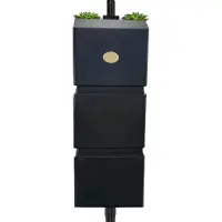 Prestige Wand regenton zwart 100L incl. plastic kraantje