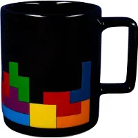 Tetris - beker & puzzelset - 100 stukjes - zwart