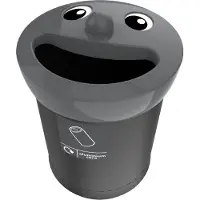 V-Part Aluminium Cans Smiley Face Bin 52 liter