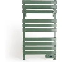 Create - Elektrische handdoekhouder 500W - Sage - Zonder benen - Met legbord 3 spijlen - WARM TOWEL