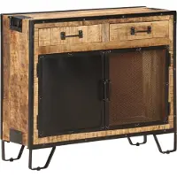 vidaXL Dressoir 80x31x71 cm massief ruw mangohout