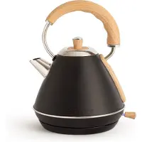 Create - Waterkoker 1L - 1200 Watt - RVS - BPA vrij - Elektrisch - Zwart - KETTLE RETRO M