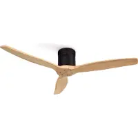 Create - Plafondventilator 40W silent Ø132 cm - Met Afstandsbediening - 6 Snelheden - Timer - Zomer/Winter functie - Zwart - WIND CALM