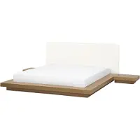 Beliani ZEN - Futon tweepersoonsbed - Lichtbruin - 160 x 200 cm - MDF