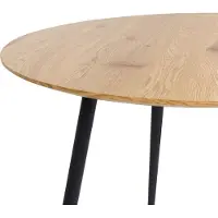Beliani BJORKA - Ronde eettafel - Lichthout - 100 cm - MDF