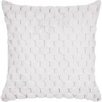 Beliani PURSLANE - Set van 2 kussens - Wit - 43 x 43 cm - Nepbont