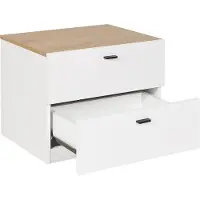 Beliani EDISON - Nachtkastje - Wit - MDF