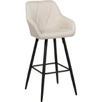 Beliani DARIEN - Barkruk-Beige-Polyester