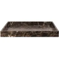Mette Ditmer Marble decoratie dienblad large 30x40 cm Brown