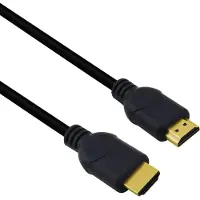 Helos Anschlusskabel, HDMI Stecker/Stecker, 4K, 3,0m, schwarz HDMI 2.0 Stecker/Stecker, 3840 x 2160 @ 60 H