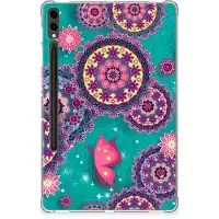 B2Ctelecom Samsung Galaxy Tab S9 Plus Tablethoes Cirkels en Vlinders