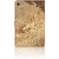 B2Ctelecom Lenovo Tab M10 Plus 3rd Gen 10.6 inch Leuk Tablet hoesje Marmer Creme