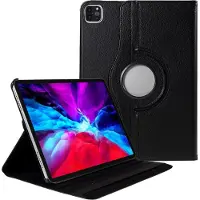 Peachy 360 Rotating bookcase hoes geschikt voor iPad Pro 11 inch (2018 2020 2021 2022) & iPad Air 4 en 5 - zwart