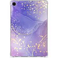 B2Ctelecom Tablethoes voor Samsung Galaxy Tab A9 Plus Watercolor Paars