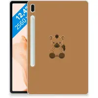 B2Ctelecom Back Cover voor Samsung Galaxy Tab S7FE Tablet Back Cover Baby Hyena