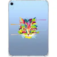 B2Ctelecom iPad (2022) 10.9 | iPad 10.9 (2025) Tablet Back Cover Cat Color