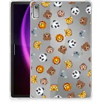 B2Ctelecom Hippe Hoes voor Lenovo Tab P11 Gen 2 Dieren Emojis