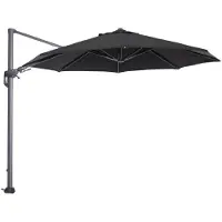 Garden Impressions Hawaii zweefparasol Ø350 cm - frame carbon black - doek zwart