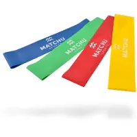 Matchu Sports Weerstandsbanden set - GeelRoodGroenBlauw - 2 - 7 kg - Latex