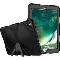 Peachy Survivor Kickstand hoes geschikt voor iPad Air 3 (2019) & iPad Pro 10.5 inch (2017) - zwart