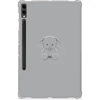 B2Ctelecom Back Cover voor Samsung Galaxy Tab S9 Plus Tablet Back Cover Grijs Baby Olifant