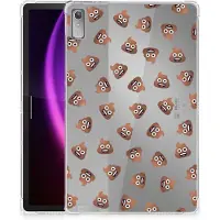 B2Ctelecom Hippe Hoes voor Lenovo Tab P11 Gen 2 Poep Emojis