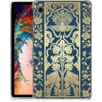 B2Ctelecom Samsung Galaxy Tab A9 Siliconen Hoesje Beige Flowers