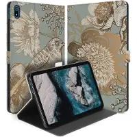 B2Ctelecom Uniek Nokia T20 Tablethoesje met Stand - Vintage Bird Flowers Design | B2C Telecom