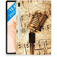 B2Ctelecom Samsung Galaxy Tab S7FE Tablet Backcover met foto Bladmuziek