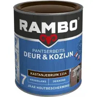Rambo Pantserbeits Deur &amp; Kozijn Dekkend Kastanjebruin 2.25L