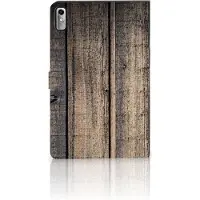B2Ctelecom Book Case voor Lenovo Tab P11 Gen 2 Tablet Book Cover Steigerhout