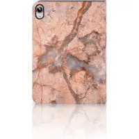 B2Ctelecom iPad (2022) 10.9 Leuk Tablet hoesje Marmer Oranje