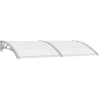 vidaXL Deurluifel 200x75 cm PC grijs en transparant