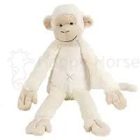 Happy horse Aap Mickey Knuffel 43cm - Wit - Baby knuffel
