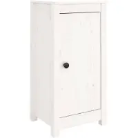 vidaXL Dressoirs 2 st 39x35x80 cm massief grenenhout wit