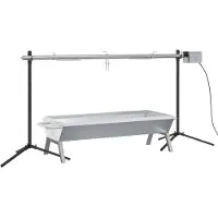 vidaXL Barbecue grill- en bakset automatisch roestvrij staal