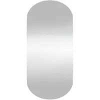 vidaXL Wandspiegel 45x100 cm ovaal glas