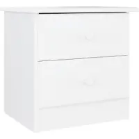 vidaXL Nachtkastje ALTA 41x35x41 cm massief grenenhout wit