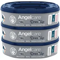 AngelCare Navulling Luieremmer Baby - Achthoekige Navulcassettes Voor Dress Up - 3 Stuks